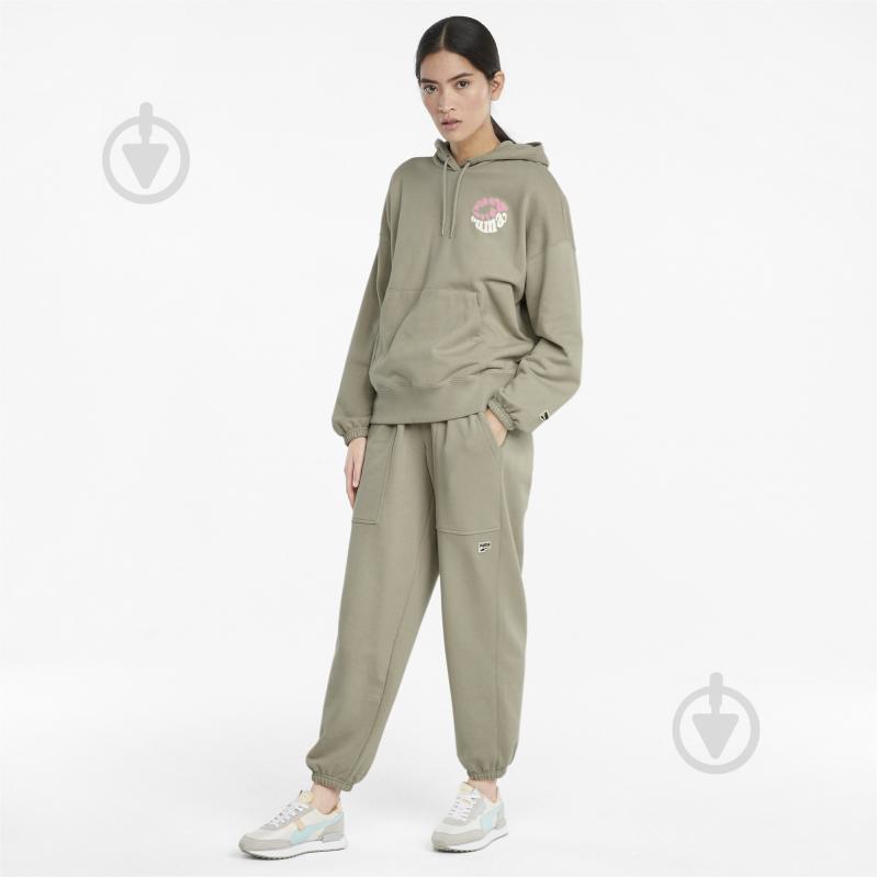 Штани Puma Downtown Sweatpants 53168042 р. XS бежевий - фото 5