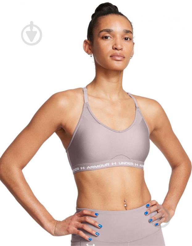 Бра Under Armour UA CROSSBACK LOW BRA 1386424-015 р.S бежевий - фото 1