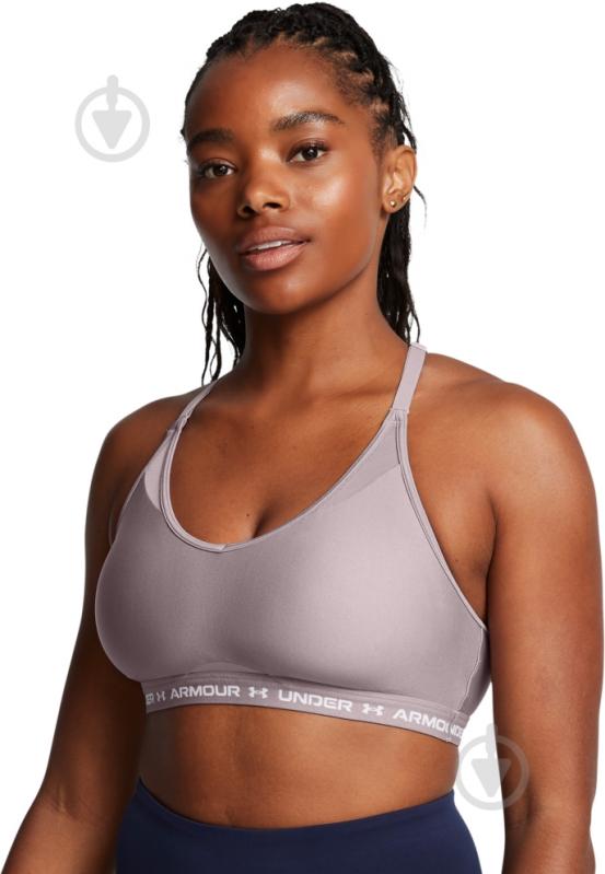 Бра Under Armour UA CROSSBACK LOW BRA 1386424-015 р.S бежевий - фото 2