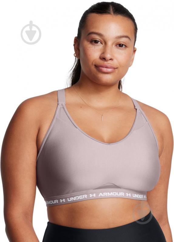 Бра Under Armour UA CROSSBACK LOW BRA 1386424-015 р.S бежевий - фото 3