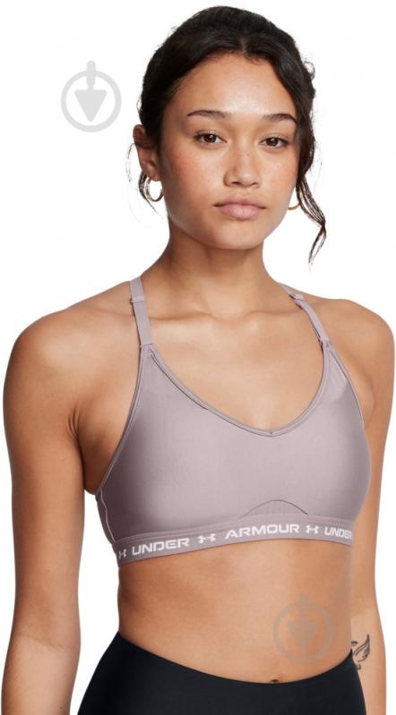 Бра Under Armour UA CROSSBACK LOW BRA 1386424-015 р.S бежевий - фото 4