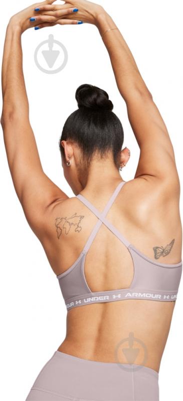 Бра Under Armour UA CROSSBACK LOW BRA 1386424-015 р.S бежевий - фото 5