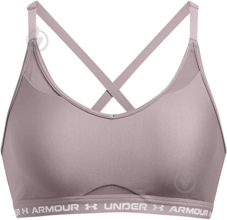 Бра Under Armour UA CROSSBACK LOW BRA 1386424-015 р.S бежевий - фото 9