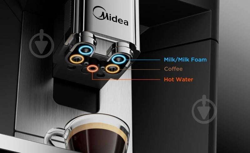 Кавомашина Midea MA-FACM1004A2 Adore Cappuccino - фото 3 Кавомашина Midea MA-FACM1004A2 Adore Cappuccino - фото 3