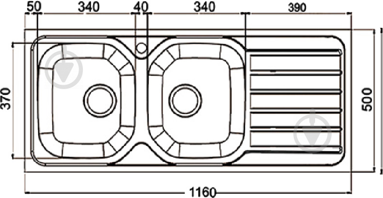 Мойка для кухни Interline AE 1165 D - фото 2