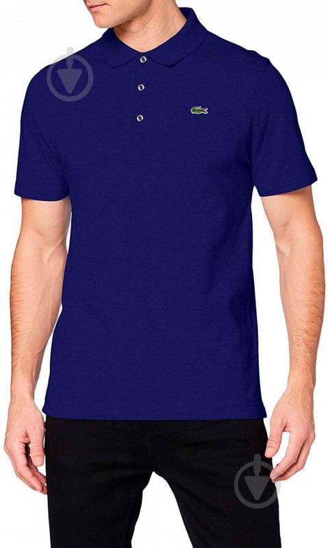 Поло Lacoste RIBBED COLLAR SHIRT YH4801BDM р.5 синий - фото 1