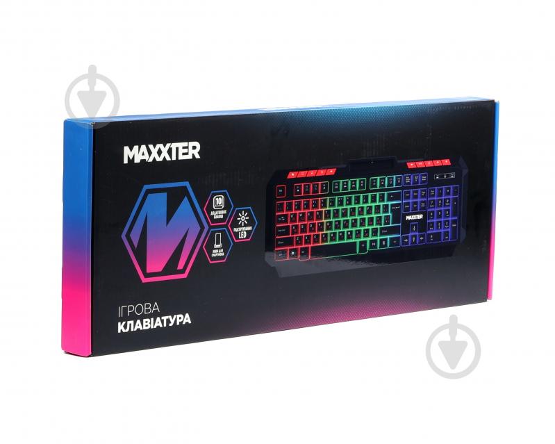 Клавіатура ігрова Maxxter (KBG-UML-02B-UA) мультимедіа, підсвічування black - фото 6
