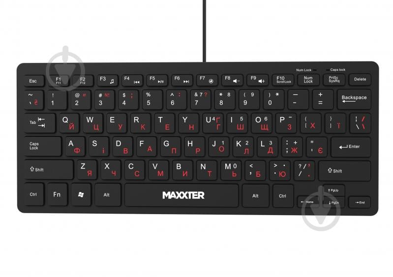 Клавіатура Maxxter (KBM-C01B-UA) вологозахищена black - фото 1 Клавіатура Maxxter (KBM-C01B-UA) вологозахищена black - фото 1
