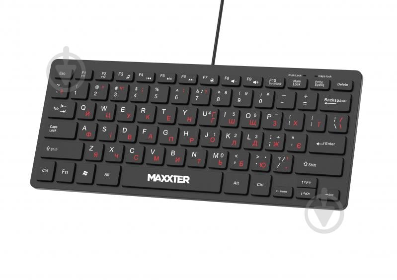 Клавіатура Maxxter (KBM-C01B-UA) вологозахищена black - фото 2