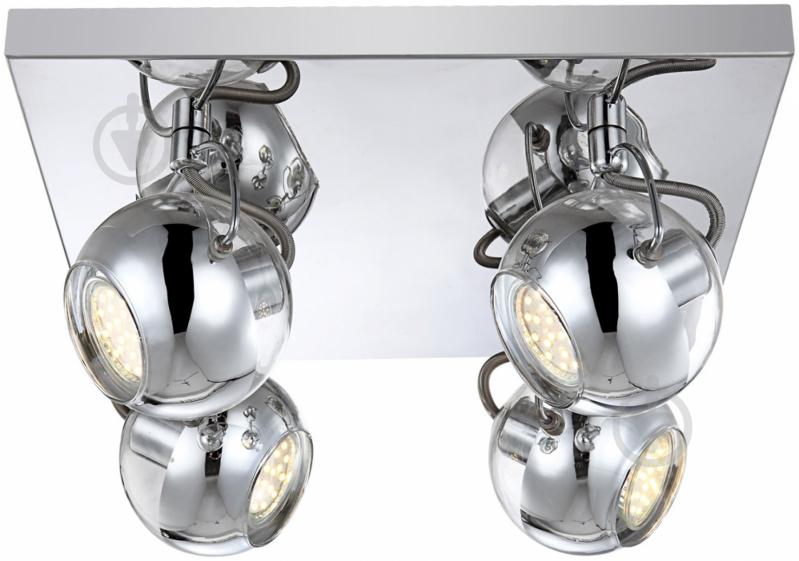 Спот Globo ARAMID LED 4x3,5 Вт GU10 хром 57880-4 - фото 1