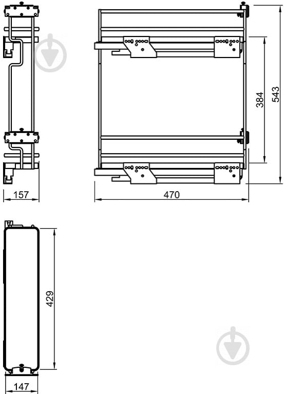 Карго Vibo 200 мм Galaxy (ELQGM202SXPRPOMBASC) 46695 белый/хром - фото 7