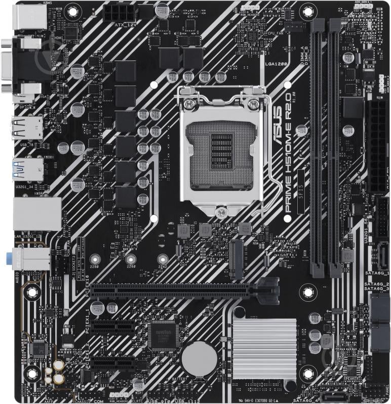 Материнская плата Asus PRIME H510M-E R2.0 (Socket 1200, Intel H510, micro ATX) - фото 1