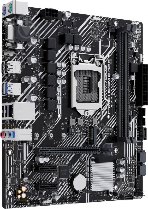 Материнская плата Asus PRIME H510M-E R2.0 (Socket 1200, Intel H510, micro ATX) - фото 2