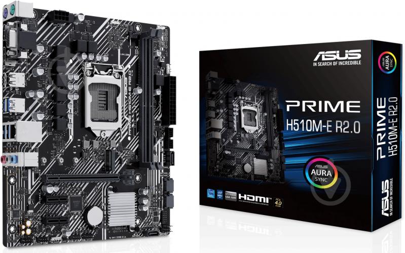 Материнская плата Asus PRIME H510M-E R2.0 (Socket 1200, Intel H510, micro ATX) - фото 6