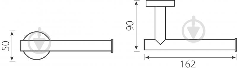 Держатель для туалетной бумаги Ferro Grace хром - фото 2