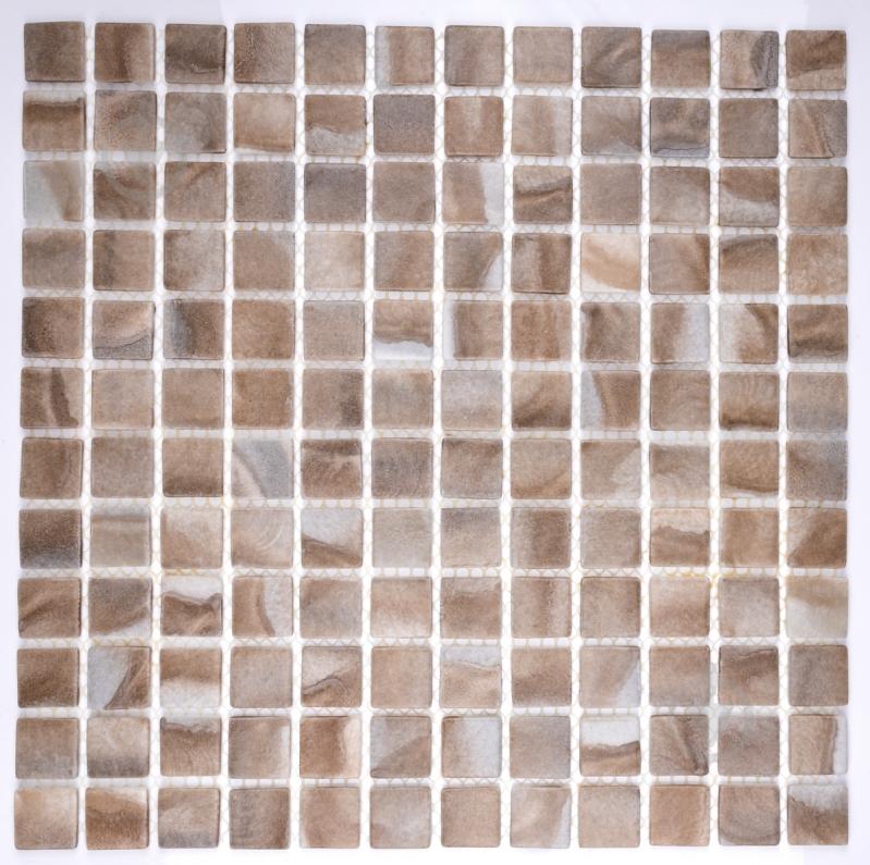 Мозаика AquaMo Revolut Dark Beige 31,7x31,7 см - фото 1