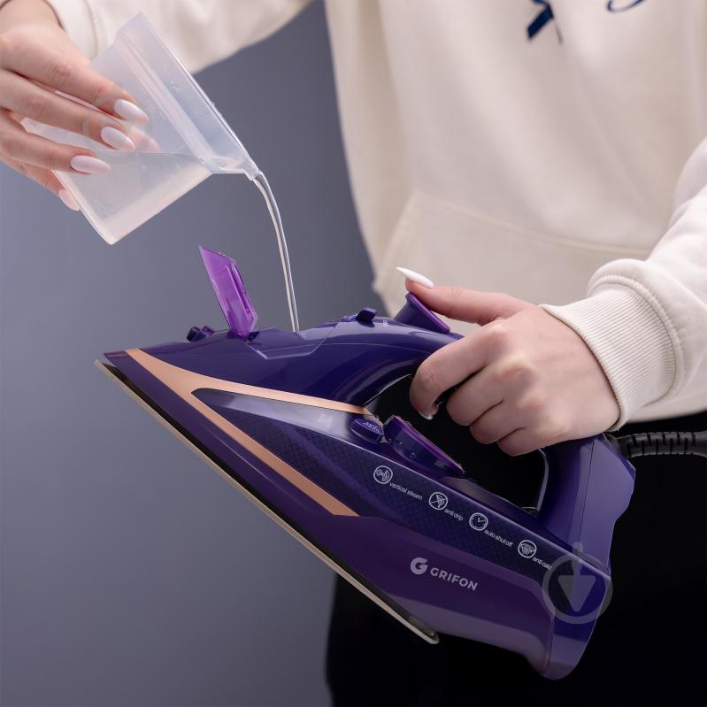 Утюг Grifon I283550C Purple - фото 5