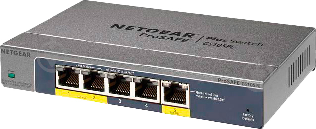 Коммутатор NETGEAR ProSafe GS105PE - фото 1