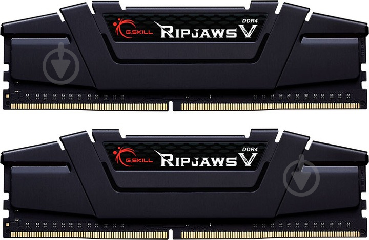 Оперативна пам'ять G.Skill DDR4 SDRAM 16 GB (2x8GB) 4400 MHz (F4-4400C18D-16GVKC) Ripjaws V Black - фото 1