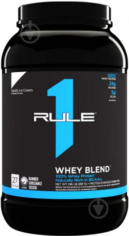 Протеин Rule 1 R1 Whey Blend ванільне морозиво 891 г - фото 1