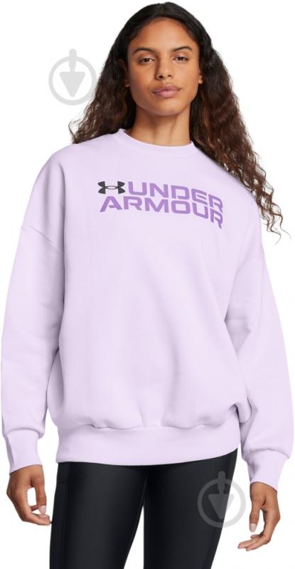 Світшот Under Armour RIVAL FLEECE WORDMARKOS CREW 1386513-535 р.L фіолетовий - фото 1