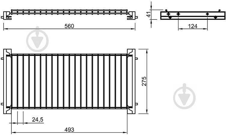 Сушарка для посуду Vibo ESV60VPRRCP з піддоном 600 мм 47016 - фото 10