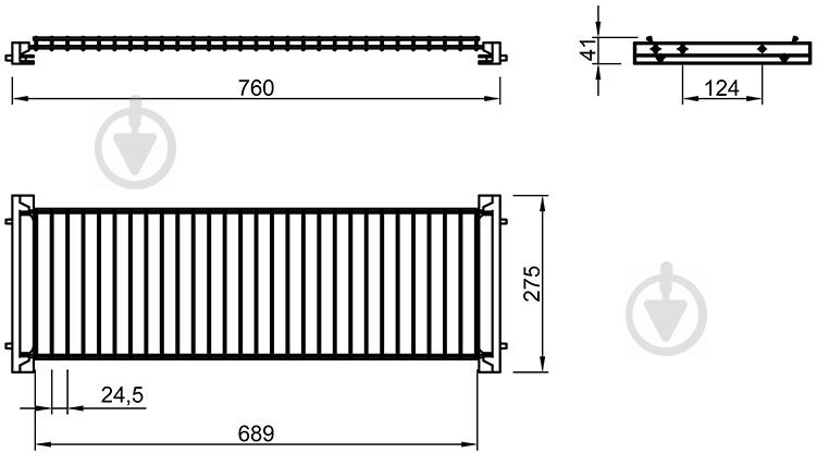 Сушарка для посуду Vibo ESV80VPRRCP з піддоном 800 мм 47019 - фото 10