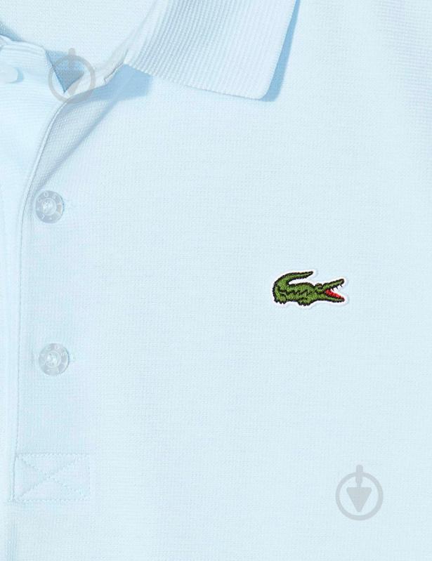 Поло Lacoste YH4801T01 р.5 голубой - фото 3