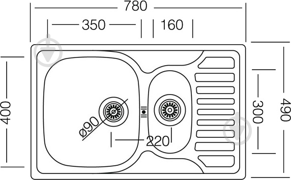Мийка для кухні Interline ECD 174 - фото 2