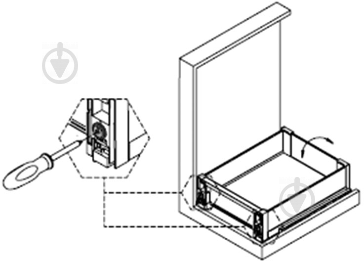 Выдвижной ящик Vibo CCTGM60EVBO 600 мм белый/стекло (внутр.) Essence 46717 - фото 5