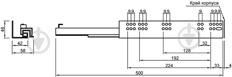 Выдвижной ящик Vibo CCTGM60EVBO 600 мм белый/стекло (внутр.) Essence 46717 - фото 9