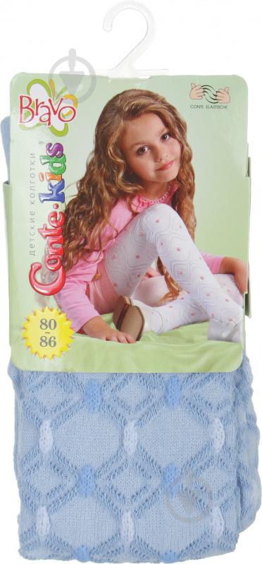 Колготки для дівчаток Conte-Kids BRAVO блакитнийр.80 блакитний - фото 1