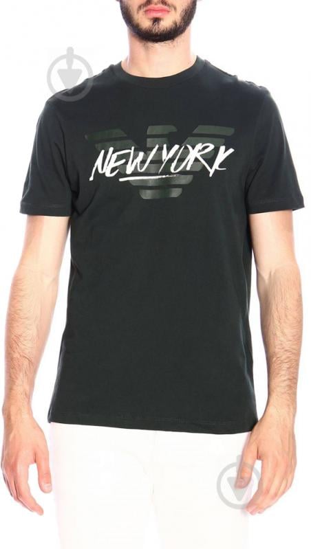 Футболка Emporio Armani T-SHIRT UOMO / MAN T-SHIRT 3G1TA41J00Z-0537 р.L оливковый - фото 1