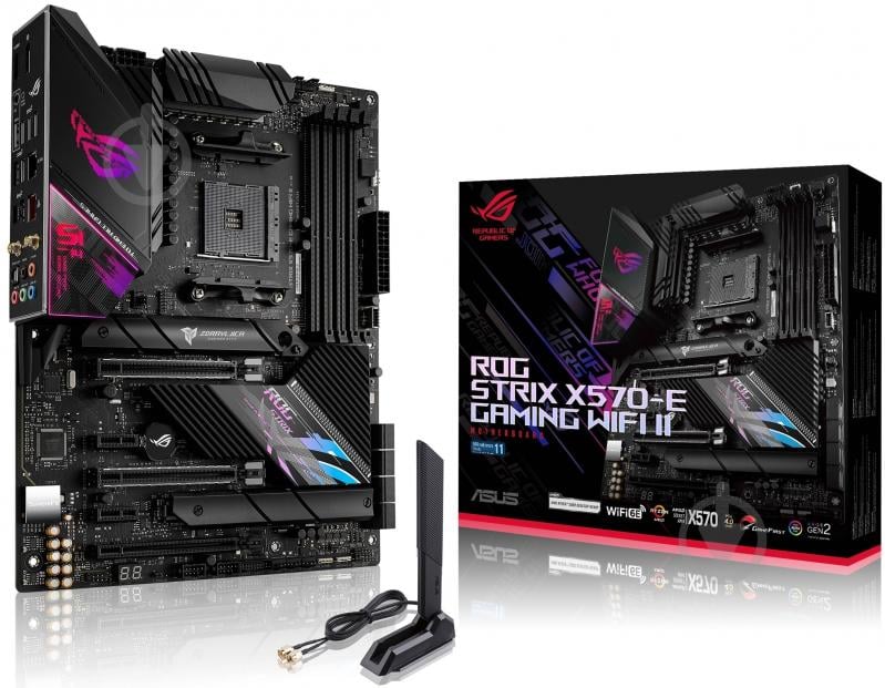 Материнская плата Asus STRIX X570-E GAM WIFI II (Socket 1200, AMD X570, ATX) - фото 9