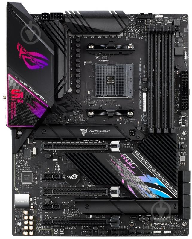 Материнская плата Asus STRIX X570-E GAM WIFI II (Socket 1200, AMD X570, ATX) - фото 1