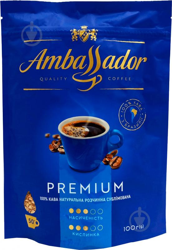 Кава розчинна Ambassador Premium пакет 100 г - фото 1
