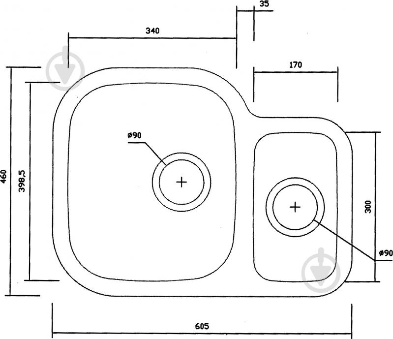 Мийка для кухні Interline EX 343K(L) - фото 2
