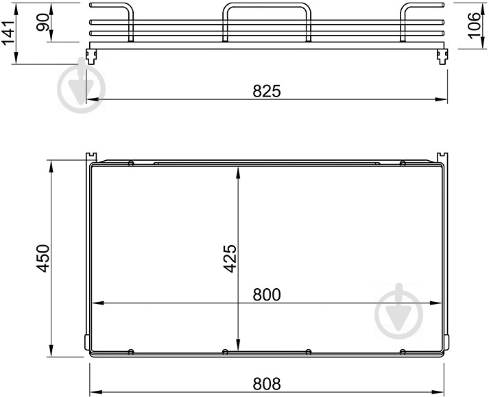 Выдвижной ящик Vibo CCTGM290OMBASC 900 мм белый/хром Galaxy 46722 - фото 9