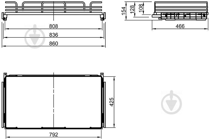 Выдвижной ящик Vibo CCTGM290OMBASC 900 мм белый/хром Galaxy 46722 - фото 10