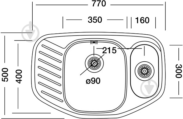 Мойка для кухни Interline EXD 171 - фото 2