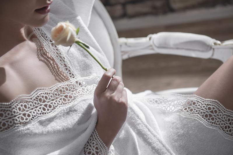 Халат махровий Gul Guler Daisy р. універсальний білий - фото 2