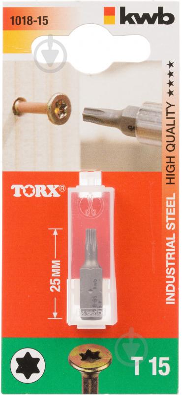 Бита KWB Torx 15x25 мм 1 шт. 101815 - фото 2 Бита KWB Torx 15x25 мм 1 шт. 101815 - фото 2