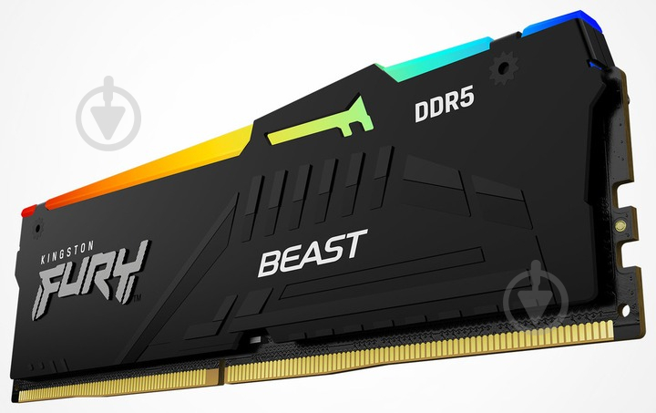 Оперативная память Kingston DDR5 SDRAM 16 GB (1x16GB) 6000 MHz (KF560C30BBA-16) Fury Beast Black - фото 3