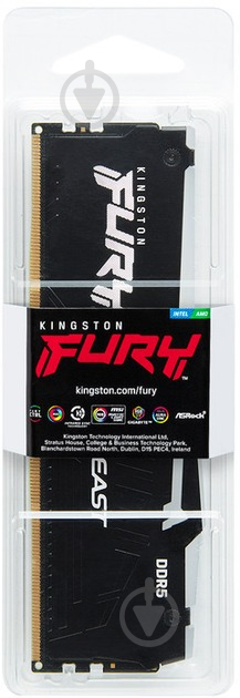 Оперативная память Kingston DDR5 SDRAM 16 GB (1x16GB) 6000 MHz (KF560C30BBA-16) Fury Beast Black - фото 9