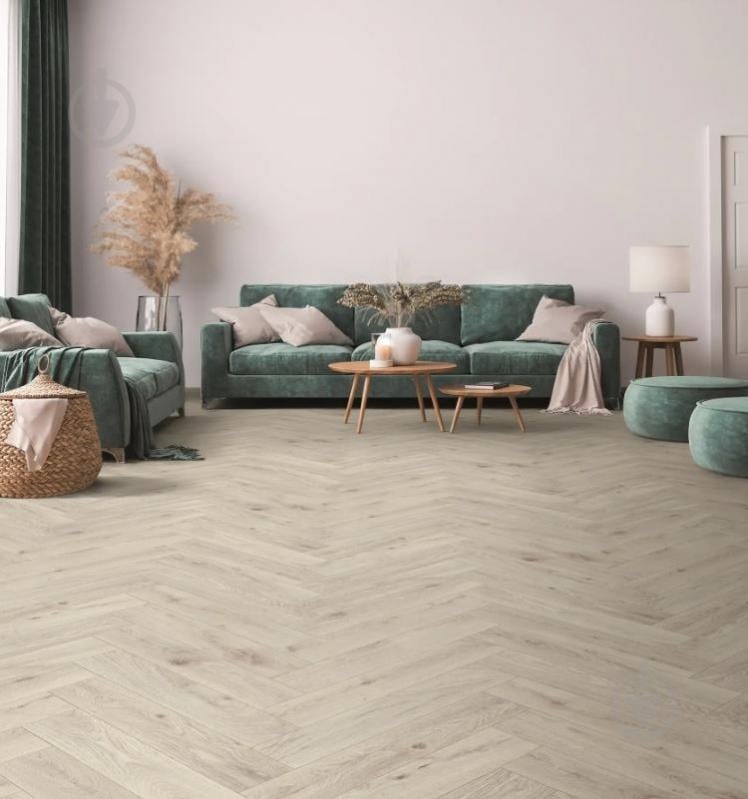 Ламінат ялинка KRONO ORIGINAL Herringbone Chantilly Oak 32/АС5 8 мм (5953) - фото 2