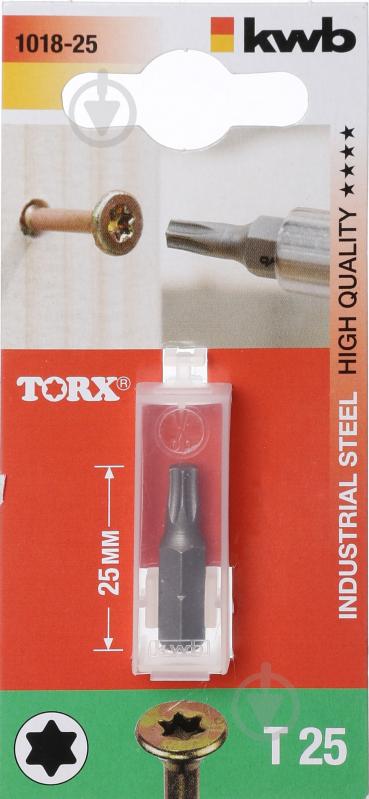Бита KWB Torx 25/25мм 1/4 1 шт. 101825 - фото 2