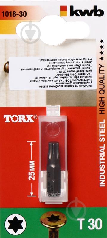 Бита KWB Torx 30x25мм 101830 - фото 2 Бита KWB Torx 30x25мм 101830 - фото 2