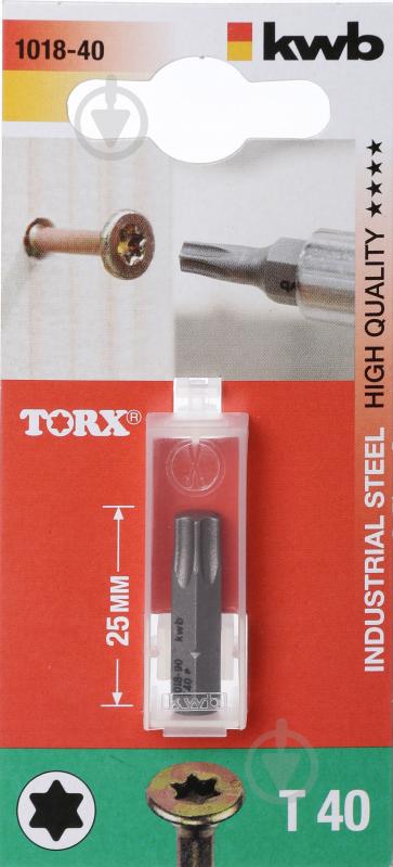 Бита KWB 1/4 Torx 40x25 мм 101840 - фото 2