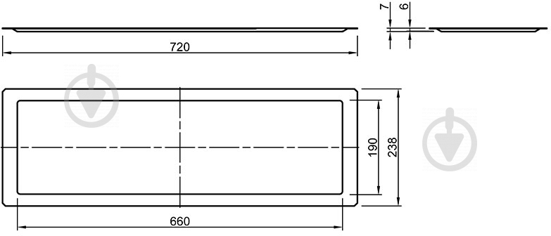 Поддон для сушилки Vibo VA800 800 мм 47013 - фото 2