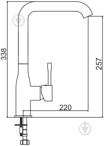 Змішувач для кухні Interline Loft new Gray - фото 2